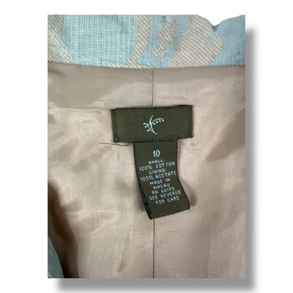 Anthropologie Fei Floral Peplum Blazer Jacket Size 10 - Picture 4 of 5